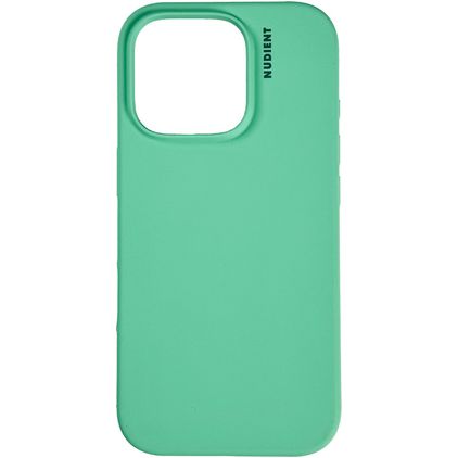 Nudient Base iPhone 16 Pro Max Silikon Hülle Backcover - Mint Green