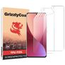 GrizzlyCoat Xiaomi 12X Hydrogel-TPU Displayschutz - Hüllenfreundlich + Montagerahmen (2er Pack)