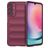 Mobigear Bumpy Samsung Galaxy A24 Hülle Flexibles TPU Backcover - Weinrot