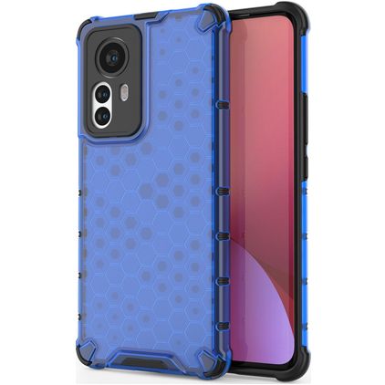 Mobigear Honeycomb Xiaomi 12 Pro Hardcase Backcover Shockproof - Blau