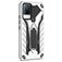 Mobigear Armor Stand Vivo V21 Hülle Hardcase Backcover Stoßfest mit Ständer - Silber