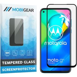 Mobigear Premium Motorola Moto G8 Power Panzerglas Gehärtetes Glas Displayschutz - Hüllenfreundlich - Schwarz
