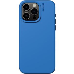 Nudient Base iPhone 15 Pro Max Silikon Hülle Backcover - Vibrant Blue