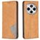 Mobigear Rhombus Slim Xiaomi Redmi 14C Klapphülle - Cognac