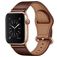 Mobigear Venezia Leder Apple Watch Armband Dornschließe - 42/41/40/38 mm - Braun