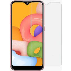 Mobigear Samsung Galaxy A01 Panzerglas Displayschutz - Hüllenfreundlich