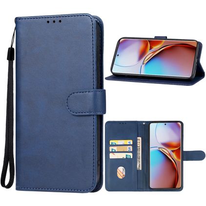 Mobigear Wallet Motorola Edge 40 Hülle Klapphülle Geldbörse - Blau