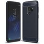 Mobigear Brushed Slim Samsung Galaxy S9 Hülle Flexibles TPU Backcover - Blau