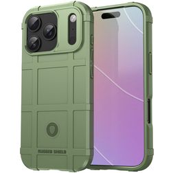 Mobigear Rugged Shield iPhone 18 Pro TPU (flexibel) Backcover Shockproof - Grün