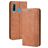 Mobigear Sensation Huawei P Smart Plus (2019) Hülle Klapphülle Geldbörse - Cognac
