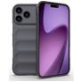 Mobigear Bumpy iPhone 18 Pro Max Hülle Flexibles TPU Backcover - Dark Grey