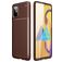 Mobigear Racing Samsung Galaxy M51 Hülle Flexibles TPU Backcover - Braun