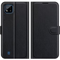 Mobigear Classic Realme C11 (2020) Hülle Klapphülle Geldbörse - Schwarz