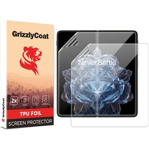 GrizzlyCoat OnePlus Open Hydrogel TPU Displayschutz - Hüllenfreundlich (2er Pack)