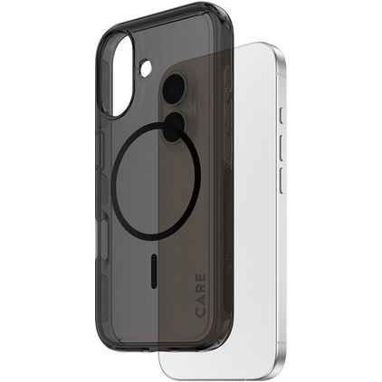 CARE by PanzerGlass Flagship iPhone 17 MagSafe Hülle Hardcase Backcover - Smokey Black