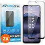 Mobigear Premium Nokia G11 Plus Panzerglas Gehärtetes Glas Displayschutz - Hüllenfreundlich - Schwarz (2er Pack)