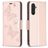 Mobigear Butterfly Samsung Galaxy A24 Hülle Klapphülle Geldbörse - Roségold