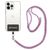 Mobigear Lanyard Universal-Handykette einstellbar - Weiß / Blau / Magenta
