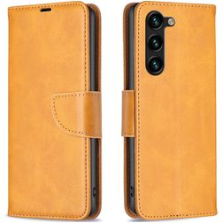 Mobigear Excellent Samsung Galaxy S24 Plus Hülle Klapphülle Geldbörse - Cognac