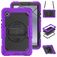 Mobigear SureGrip Xtreme Samsung Galaxy Tab A11 Hülle Kunststoff / Silikon Backcover + Schultergurt + Ständer - Lila