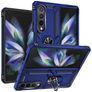 Mobigear Armor Ring Samsung Galaxy Z Fold 4 Hardcase Backcover Shockproof mit Ringhalter - Blau