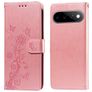 Mobigear Flowers Google Pixel 11 Pro Hülle Klapphülle Geldbörse - Pink
