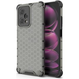 Mobigear Honeycomb POCO X5 Pro Hülle Hardcase Backcover Stoßfest - Schwarz
