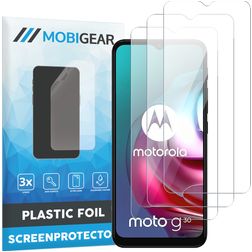 Mobigear Motorola Moto G30 Displayschutz Schutzfolie - Hüllenfreundlich (3er Pack)