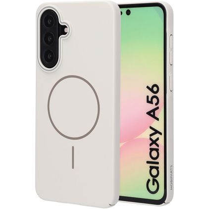 Mobiparts Slim Line Samsung Galaxy A56 MagSafe Hülle Hardcase Backcover - Off White