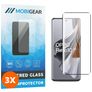 Mobigear Premium OPPO Reno 10 Panzerglas Gehärtetes Glas Displayschutz - Hüllenfreundlich - Schwarz (3er Pack)