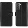 Mobigear Classic Samsung Galaxy S21 Hülle Klapphülle Geldbörse - Schwarz