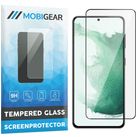 Mobigear Premium Samsung Galaxy S22 Panzerglas Gehärtetes Glas Displayschutz - Hüllenfreundlich - Schwarz