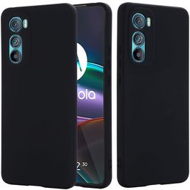 Mobigear Rubber Touch Motorola Edge 30 Silikon Hülle Backcover - Schwarz