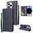 Mobigear Wallet iPhone 14 Pro Max Hülle Klapphülle Geldbörse - Marineblau