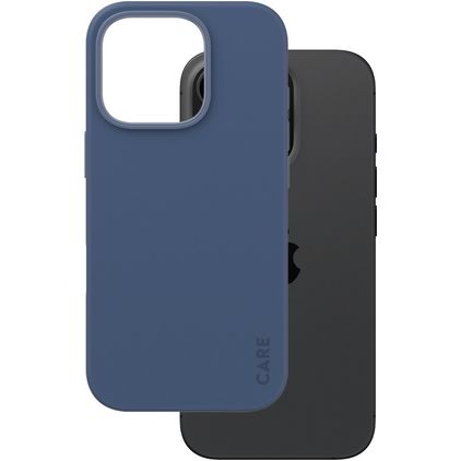 CARE by PanzerGlass Fashionable iPhone 16 Pro Silikon MagSafe Backcover - Blau