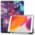 Mobigear Tri-Fold Gel iPad 7 (2019) Hülle Klapphülle + Stifthalter - Galaxis