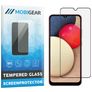 Mobigear Premium Samsung Galaxy A02s Panzerglas Gehärtetes Glas Displayschutz - Hüllenfreundlich - Schwarz
