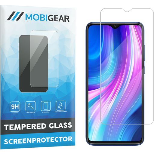Mobigear Xiaomi Redmi Note 8 Pro Panzerglas Gehärtetes Glas Displayschutz - Hüllenfreundlich