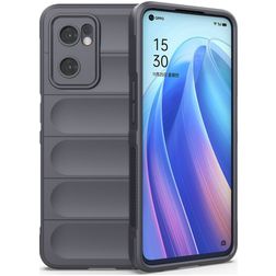 Mobigear Bumpy OPPO Find X5 Lite Hülle Flexibles TPU Backcover - Charcoal