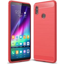 Mobigear Brushed Slim HONOR Note 10 Hülle Flexibles TPU Backcover - Rot
