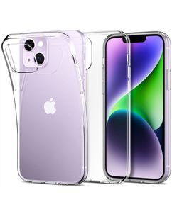 Mobigear Basics Durchsichtig iPhone 14 Hülle Flexibles TPU Backcover - Transparent