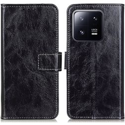 Mobigear Basic Xiaomi 13 Hülle Klapphülle Geldbörse - Schwarz