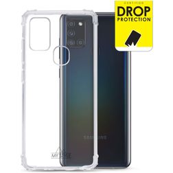 My Style Protective Flex Transparent Samsung Galaxy A21s TPU (flexibel) Backcover Shockproof - Transparent