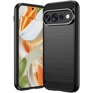 Mobigear Brushed Slim Google Pixel 11 Pro Hülle Flexibles TPU Backcover - Schwarz