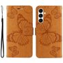 Mobigear Butterfly Samsung Galaxy A26 Hülle Klapphülle Geldbörse - Cognac