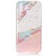 Mobigear Marble Huawei P20 Lite (2018) Hülle Flexibles TPU Backcover - Weiß / Pink