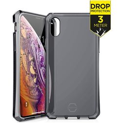 ITSkins SpectrumClear iPhone XS Hülle Flexibles TPU Backcover Stoßfest - Schwarz