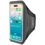 Mobiparts Comfort Fit Handyhalterung Joggen iPhone 17 Pro Sporthülle Neopren Sportarmband - Schwarz