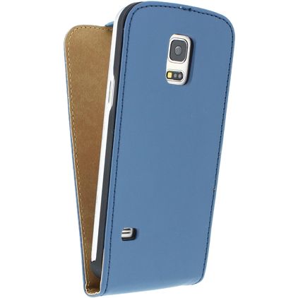 Mobilize Ultra Slim Flip Samsung Galaxy S5 Mini Hülle Flipcase - Blau