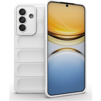 Mobigear Bumpy Samsung Galaxy A57 Hülle Flexibles TPU Backcover - Weiß